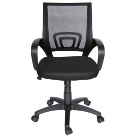 SILLA OPERATIVA / ECOCHAIR NEGRO RESPALDO BAJO