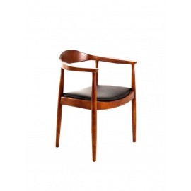 SILLAS RESTAURANTES / SILLA MONACO WALNUT ASIENTO NEGRO