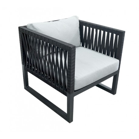 SOFA PARA EXTERIOR / CUBE TEJIDA 1 PLAZA