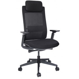 SILLA EJECUTIVA / QUO NEGRO OHE-805 CON CABECERA